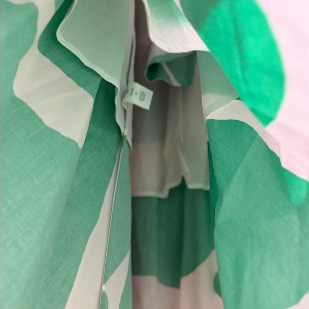 Milly Green and White Halter Maxi Dress - Picture 9 of 14